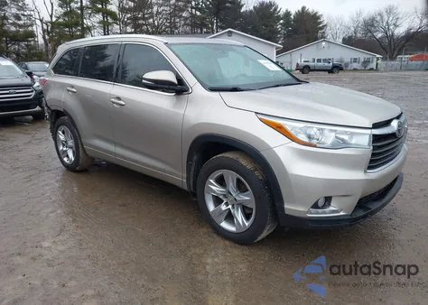2014 Toyota Highlander Limited Platinum V6 from USA, damaged, VIN 5TDDKRFH5ES022285